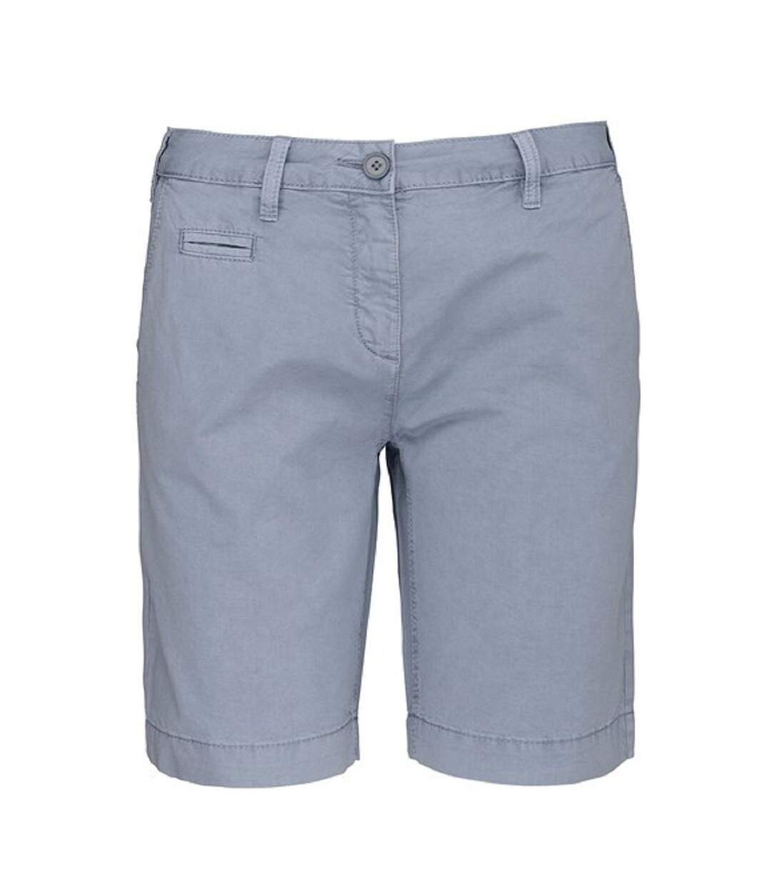 Bermuda femme aspect délavé - K753 - bleu clair