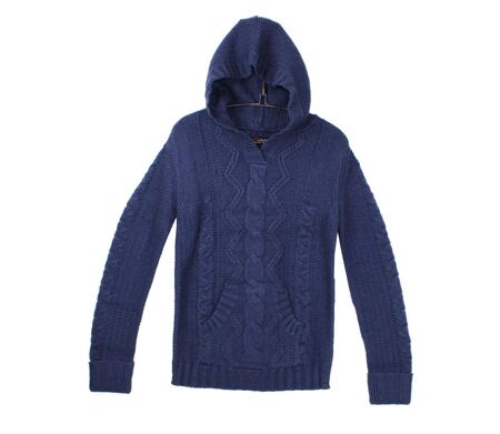 Pull à capuche en maille torsadée PATTY2I