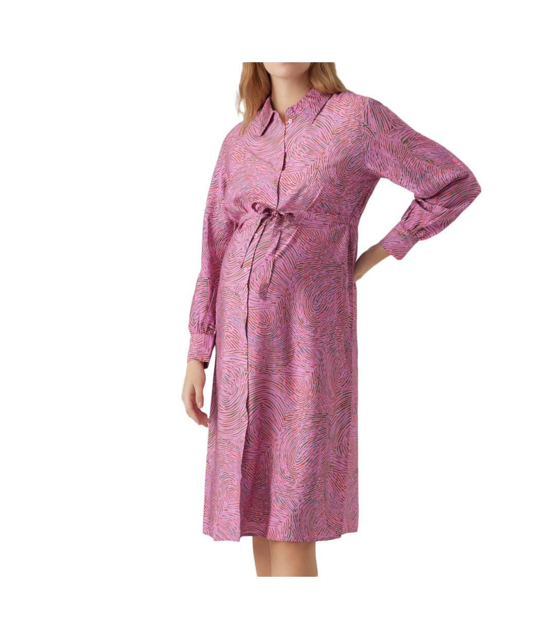 Robe de Grossesse Rose Femme Vero Moda Marternity Anea - L