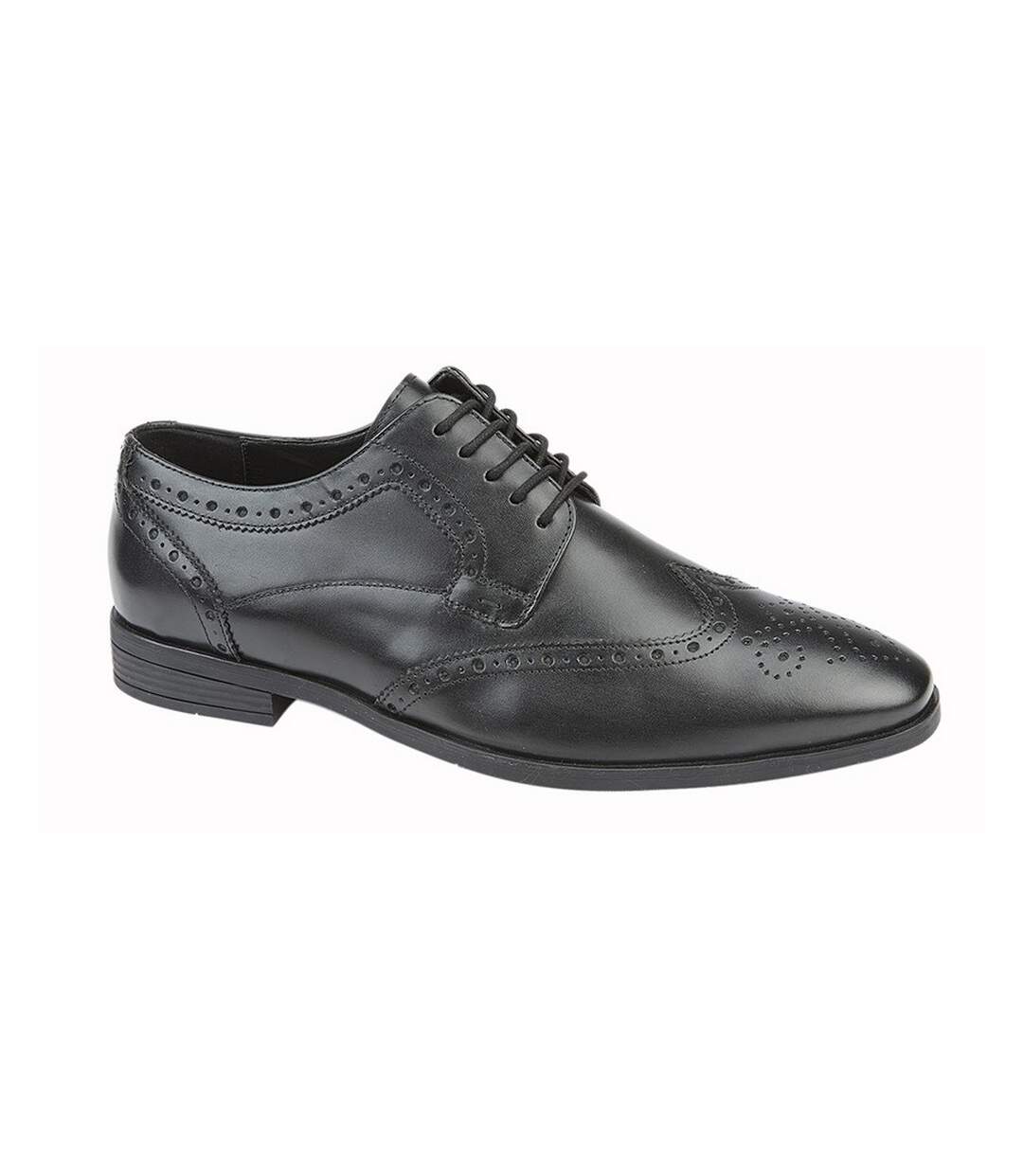 Chaussures Brogues Homme Noir Roamers-1