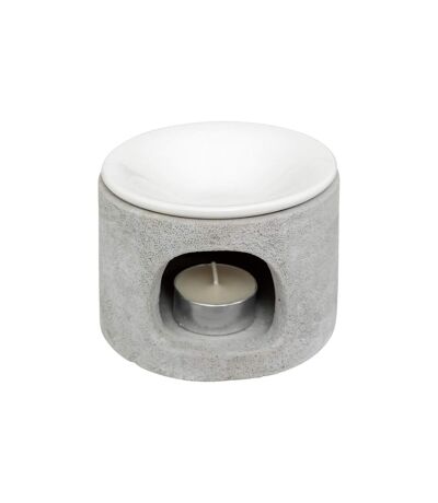 Brûle-Parfum en Ciment Olia 11cm Gris