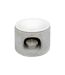 Brûle-Parfum en Ciment Olia 11cm Gris-1