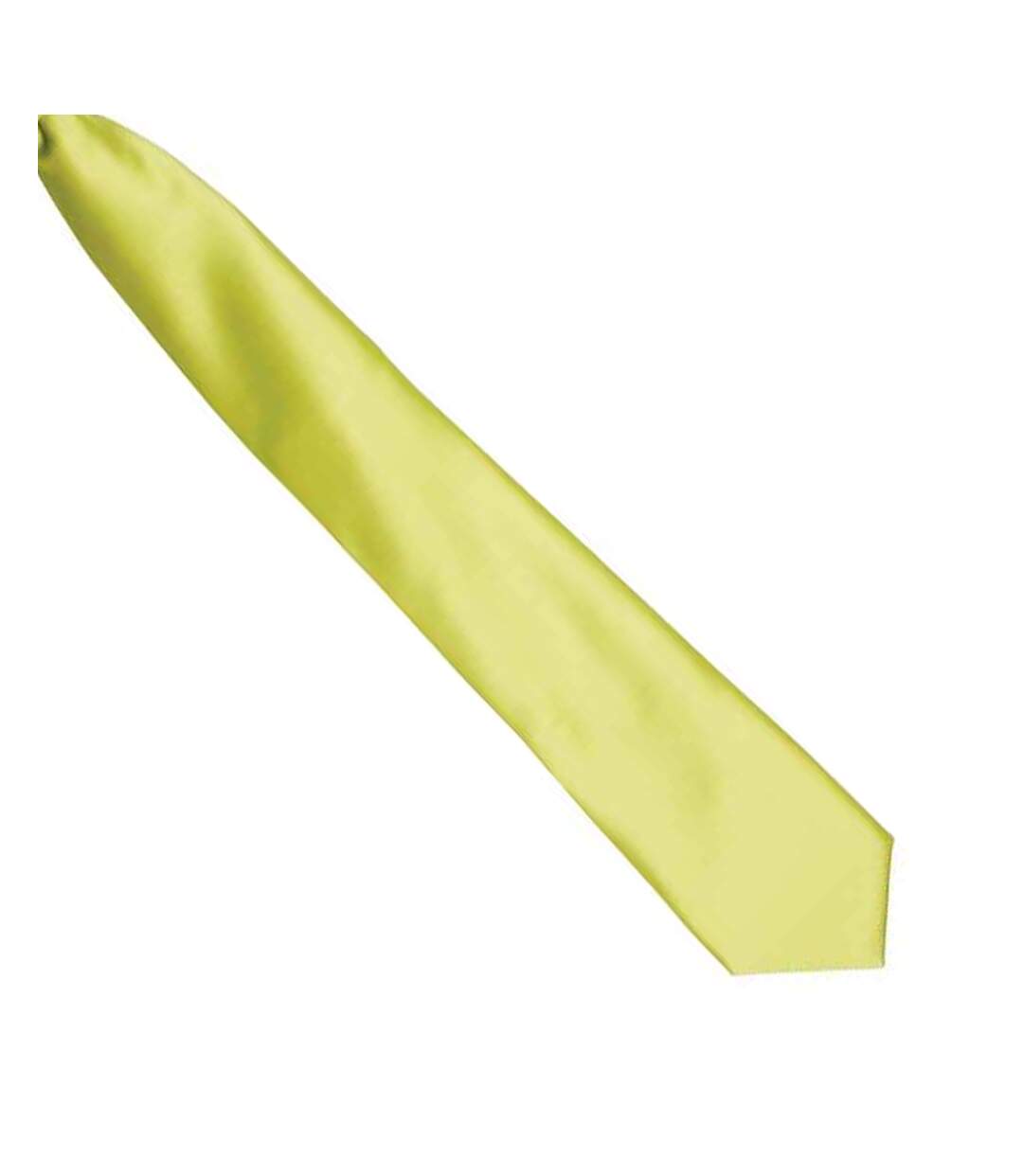 Cravate À Clipser Taille Unique Vert Citron Premier-2