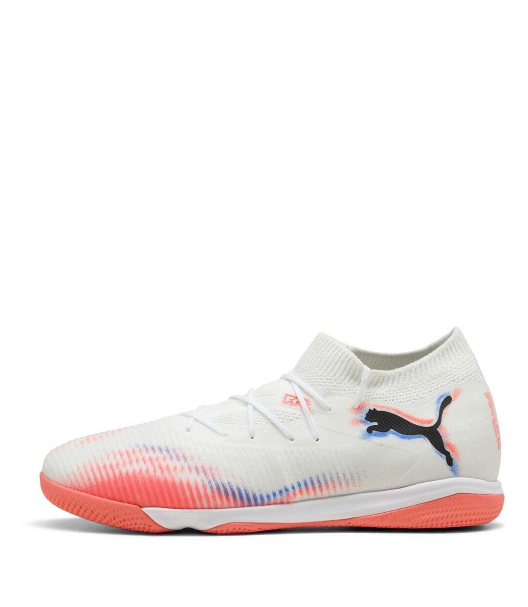 Mens Future 8 Match Flat Indoor Football Shoes  White Puma-2