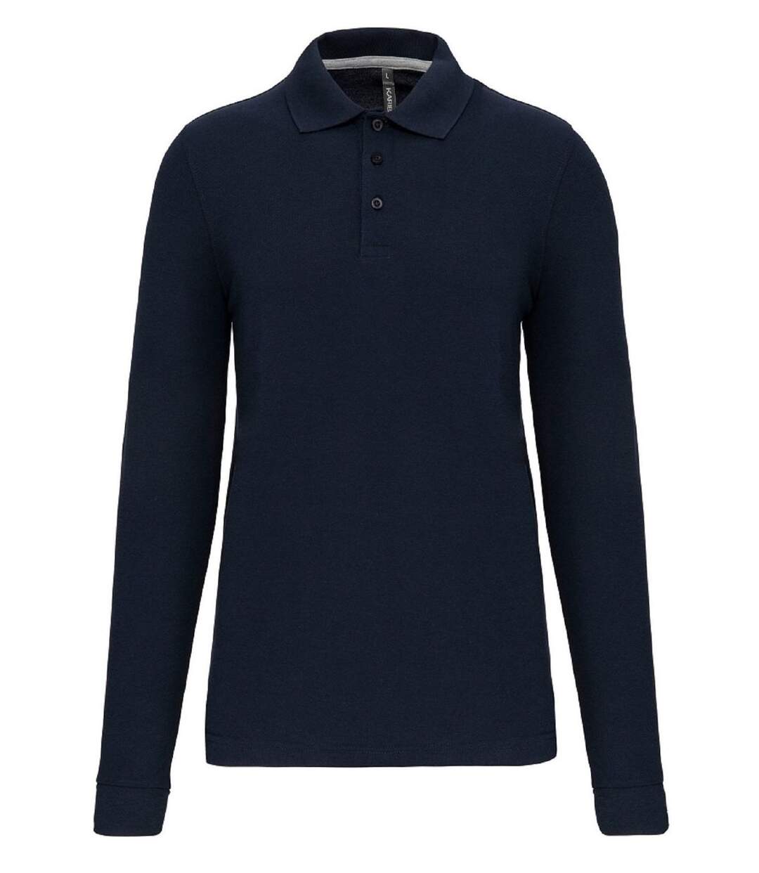 Polo manches longues - Homme - WK276 - bleu marine-1