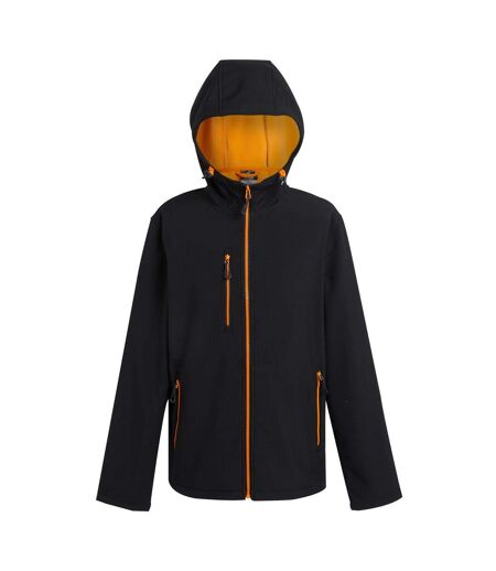 Veste Softshell Navigate Homme Noir Orange Vif Regatta
