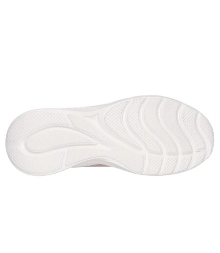 Womens/ladies Bobs Sport Squad Waves Trainers Blush Skechers