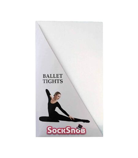 Sock Snob - 1 paire filles et femmes collants dans blanc et roses pour ballerina