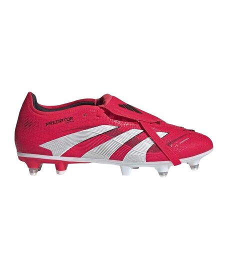 Mens Predator Pro Fold Over Soft Ground Football Boots Red White Adidas