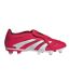 Mens Predator Pro Fold Over Soft Ground Football Boots Red White Adidas-1