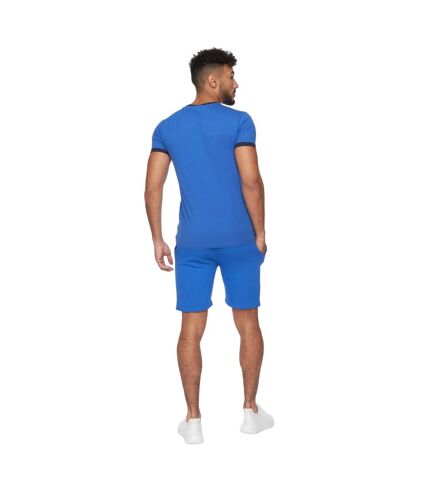 Ensemble t-shirt et short hamlax homme bleu / bleu marine Crosshatch Crosshatch