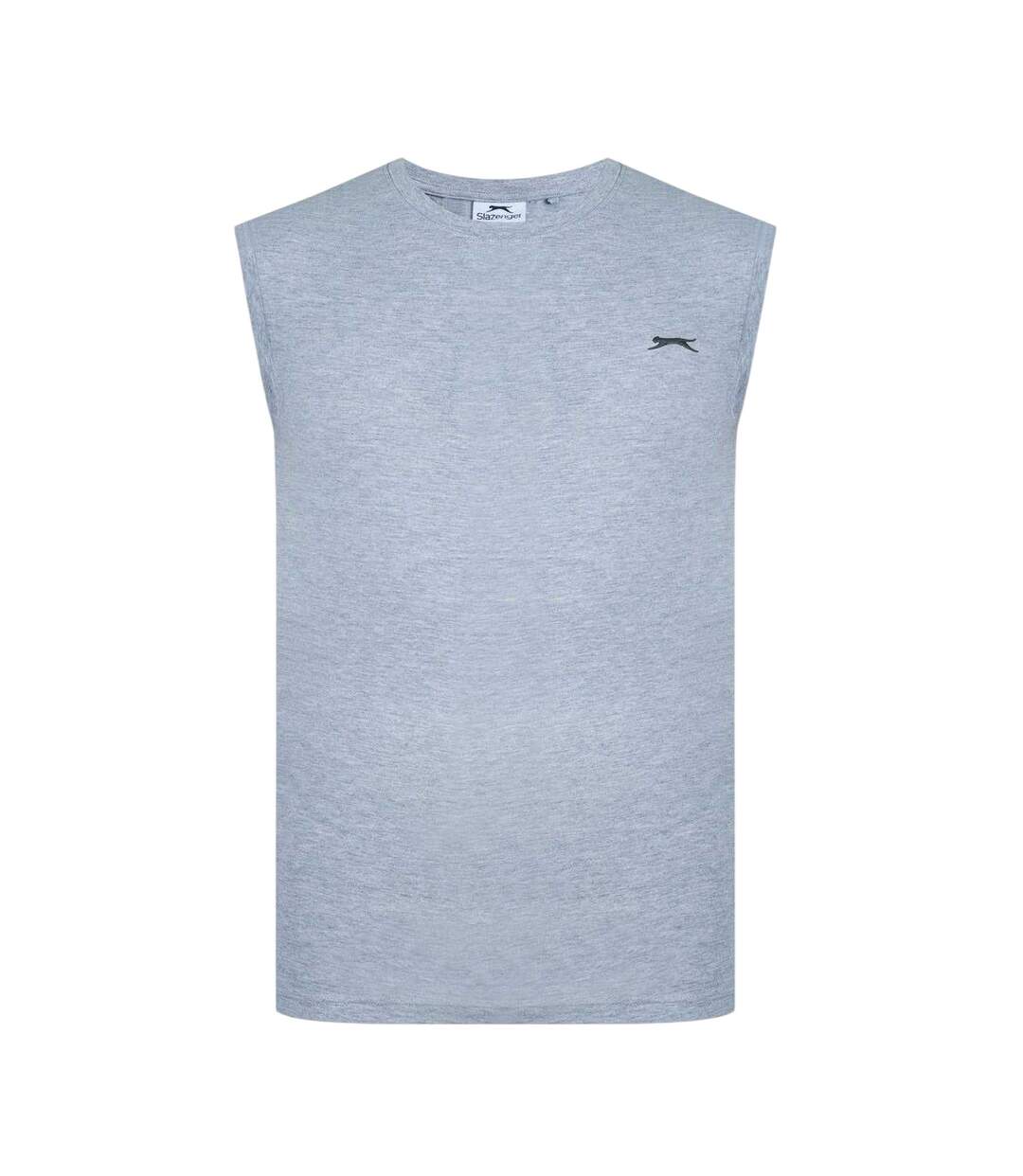 Débardeur Motif/style Logo Homme Gris Chiné Slazenger-1