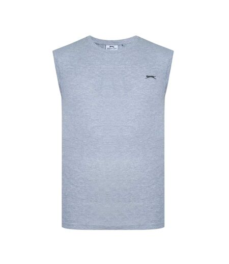 Débardeur Motif/style Logo Homme Gris Chiné Slazenger