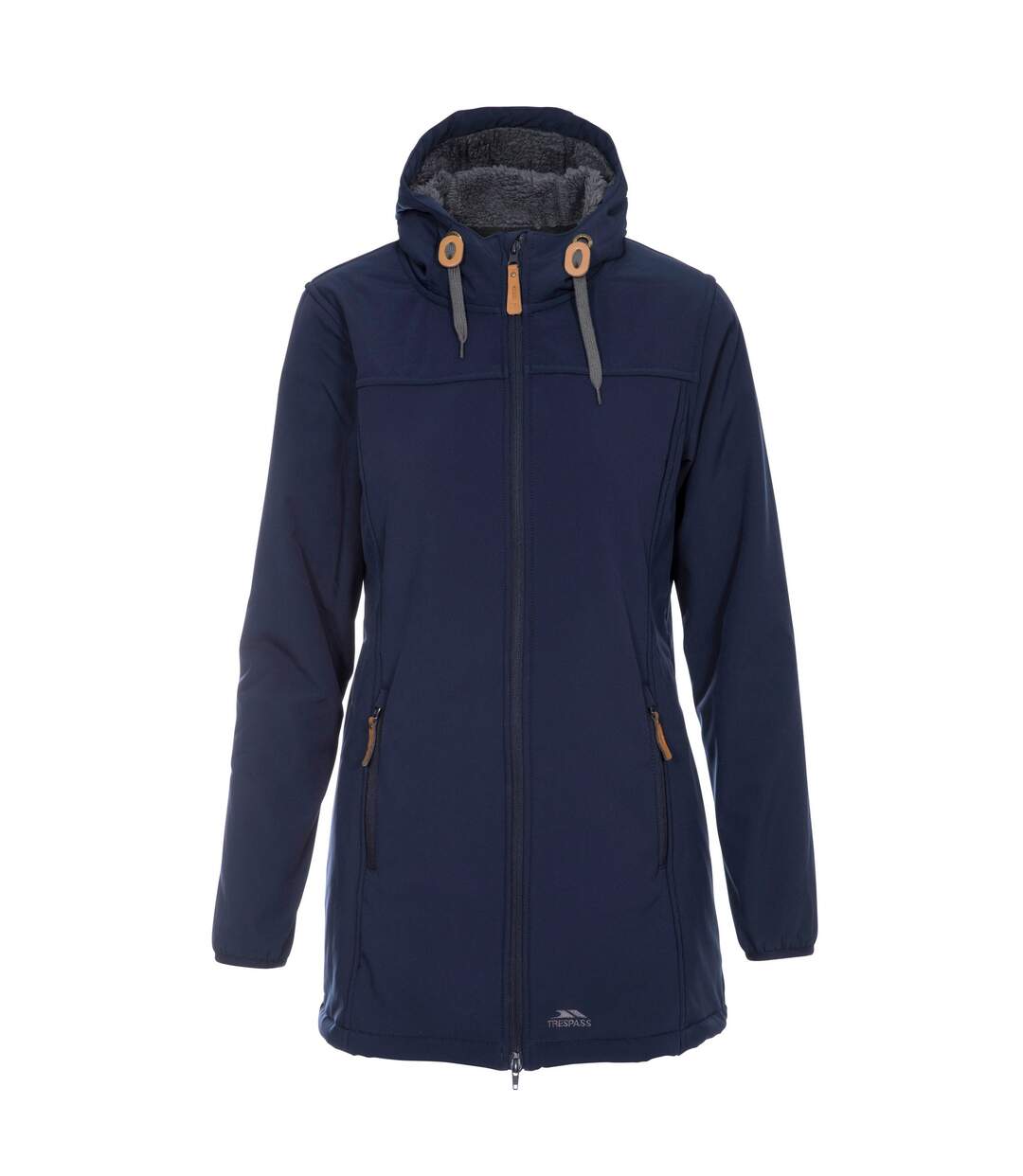 Veste Imperméable Longue Kristen Femme Bleu Marine Trespass-2