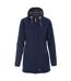 Veste Imperméable Longue Kristen Femme Bleu Marine Trespass-2