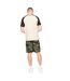 Mens camtort t-shirt black/stone Crosshatch-2