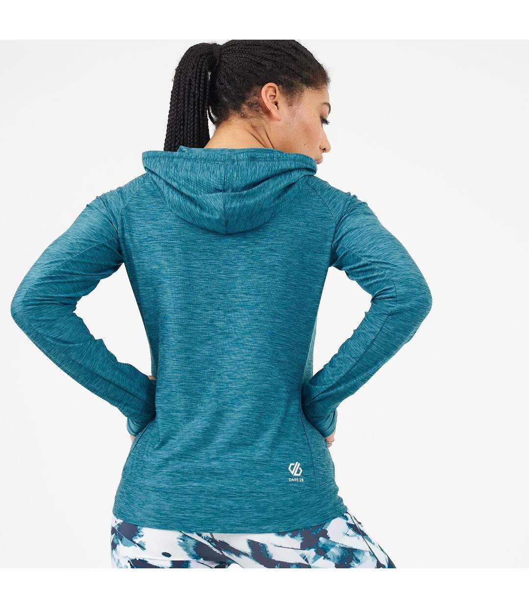 Womens/ladies Sprint City Lightweight Hoodie Lilas Marl Dare 2b-2
