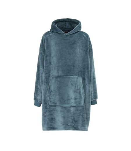 Sweat À Capuche Surdimensionné Homme Bleu Sarcelle Howick