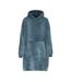 Sweat À Capuche Surdimensionné Homme Bleu Sarcelle Howick-2