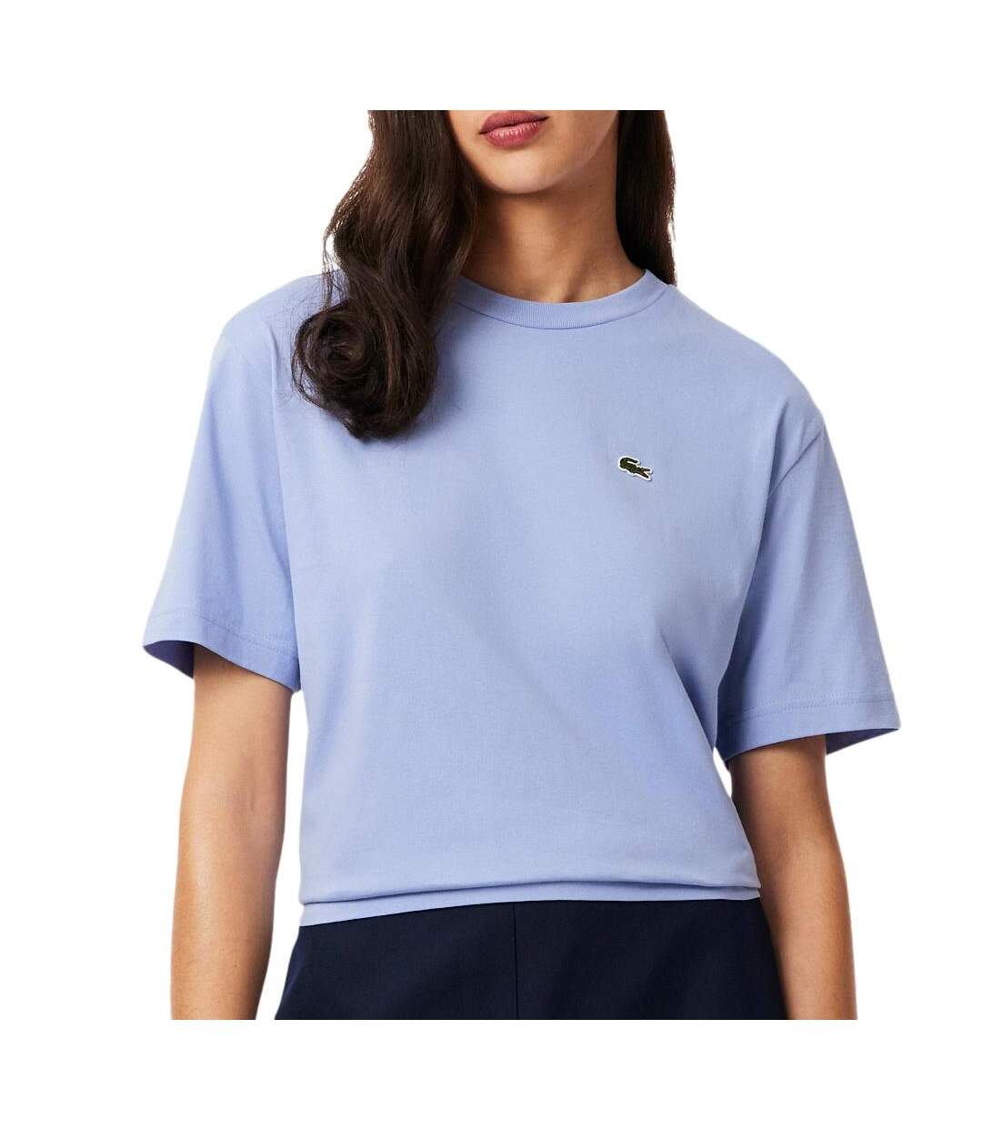 T-shirt bleu clair femme lacoste tf7215 - 32-1