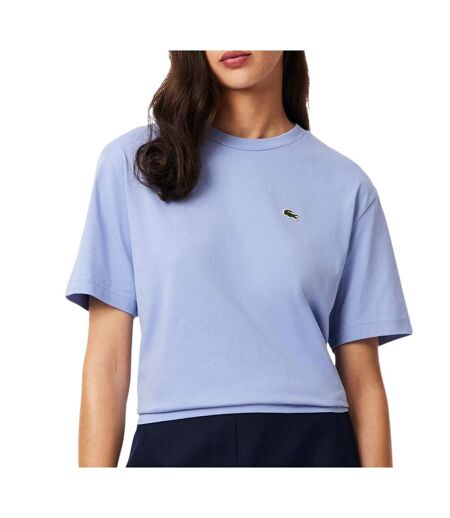 T-shirt bleu clair femme lacoste tf7215 - 32