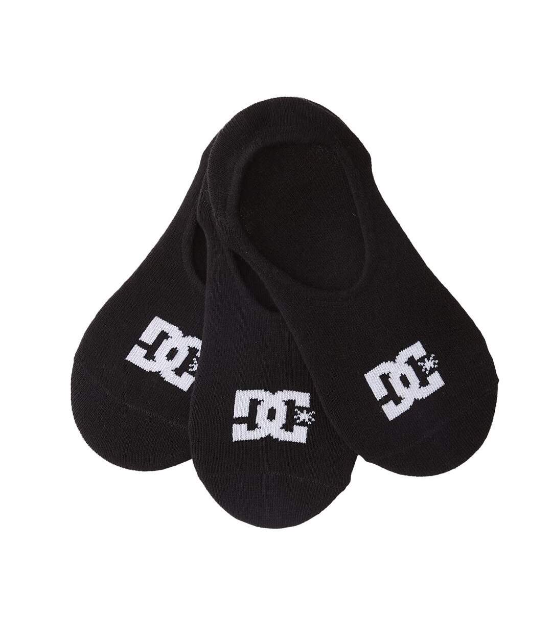 x3 paires de chaussettes noires homme dc shoes liner-1