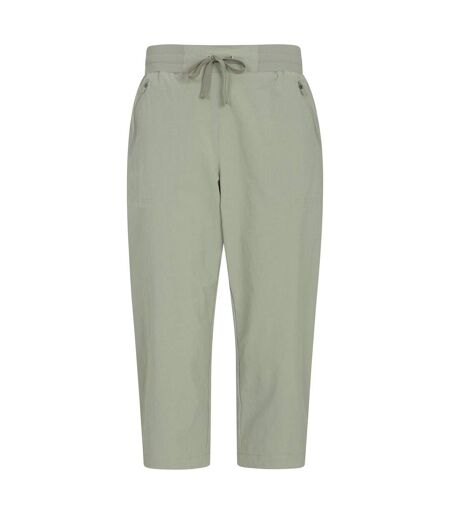 Womens/ladies Explorer Capri Khaki Green Mountain Warehouse