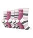Ladies 6 Pack Walking Boot Socks | Performance Outdoor Socks for Hiking-3