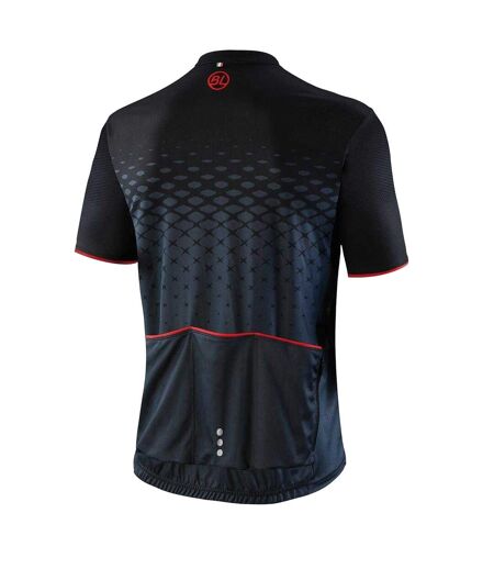 Maillot De Cyclisme Rayon Homme Noir Rouge Bicycle Line
