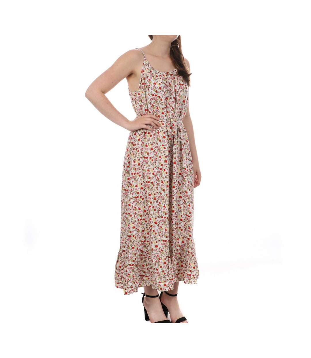 Robe longue Blanche à fleurs Femme Vero Moda Easy - S-1