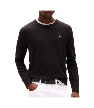 Pull noir homme tommy jeans ess light - l