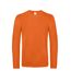B&C Mens #E190 Plain Long-Sleeved T-Shirt (Urban Orange)