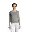 SOLS Majestic - T-shirt à manches longues - Femme (Gris marne) - UTPC314