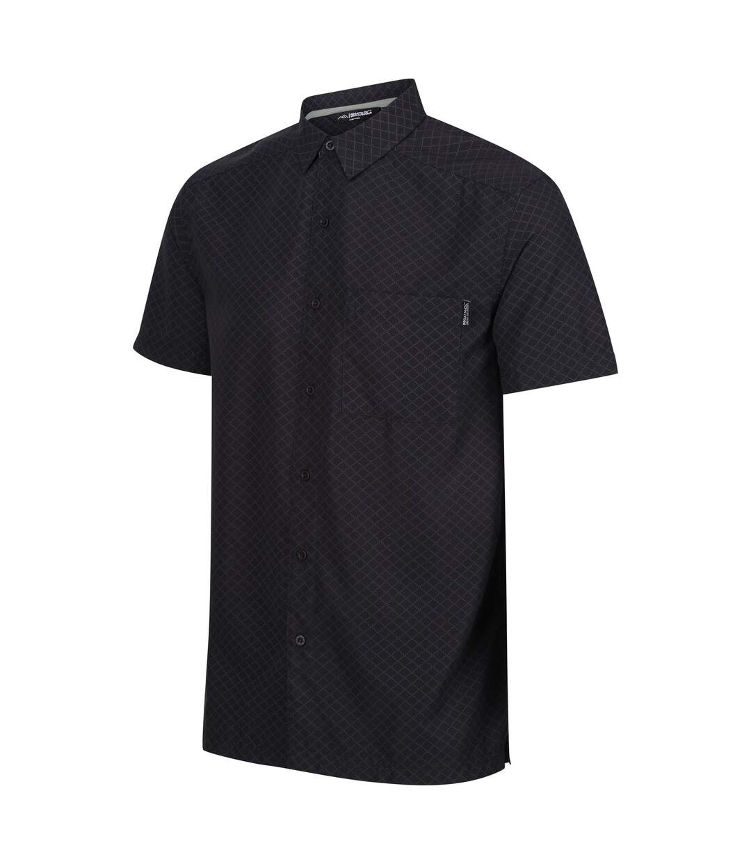 Chemise mindano homme noir / cendre Regatta-3