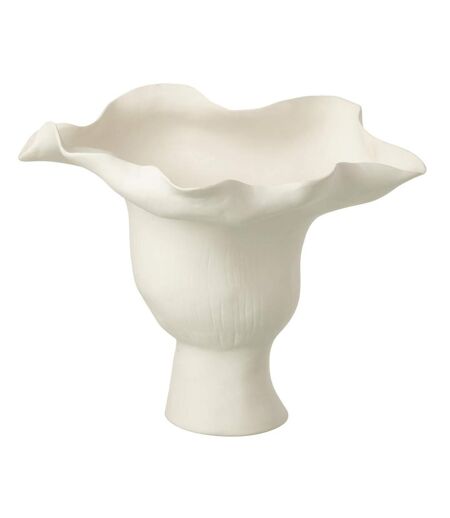 Vase Irrégulier en Céramique Helix 31cm Blanc