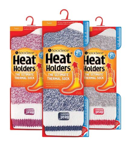 HEAT HOLDERS - 3 Pack Multipack Ladies Insulated Thermal Socks for Winter