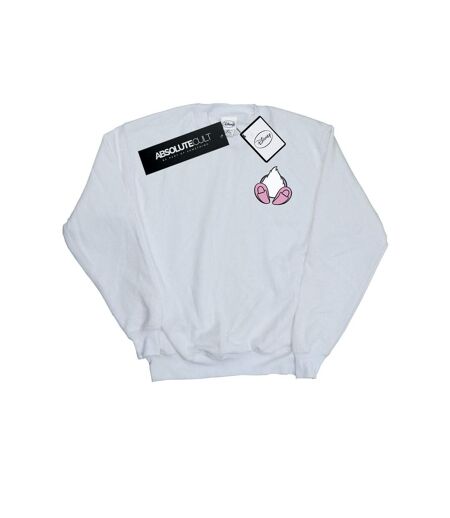 Disney Sweatshirt Womens/Ladies Daisy Duck Backside Breast Print (Blanc) - UTBI27789