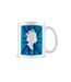 Queen Elizabeth II Silhouette Mug (White/Blue) (One Size) - UTPM4775