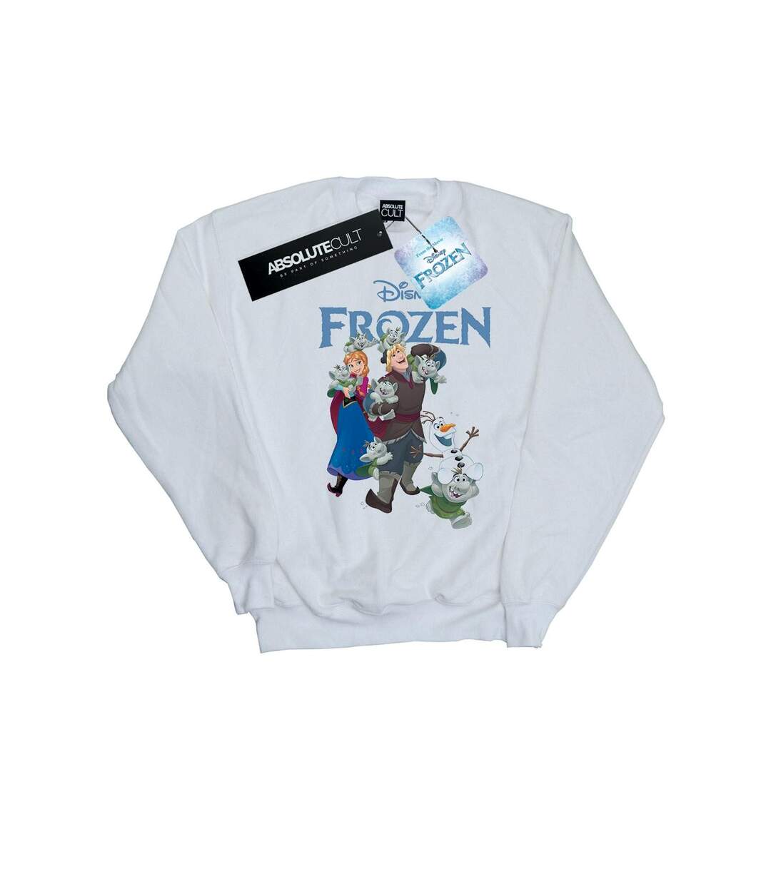 Disney Sweatshirt Frozen Happy Trolls Femme/Femme (Blanc) - UTBI50252-1