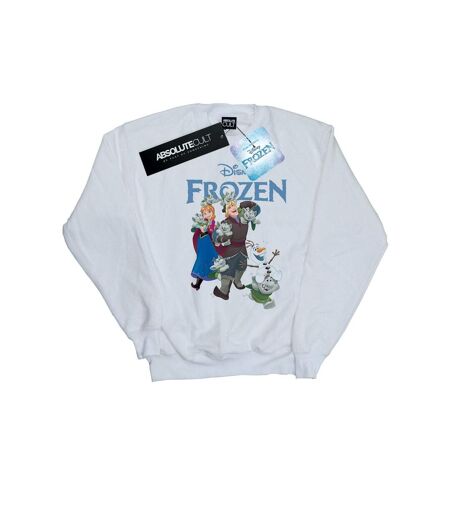 Disney Sweatshirt Frozen Happy Trolls Femme/Femme (Blanc) - UTBI50252