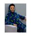 Minecraft Unisex Adult Creeps Fleece Hoodie Blanket (Blue/Green/Gray) - UTAG2547