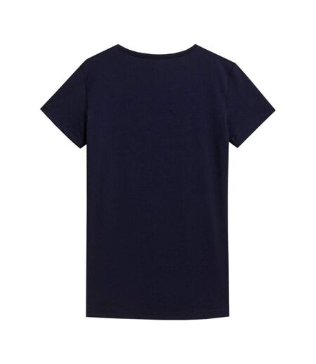 T-shirt H4l22 Tsdf352 Femme Bleu Marine 4F