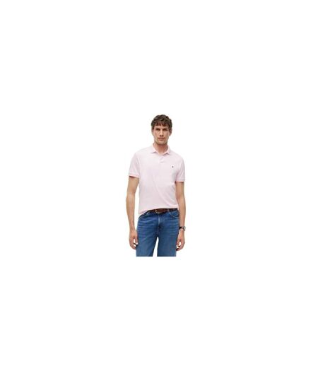 Mens Interlock Polo Shirt Pink Tommy Hilfiger