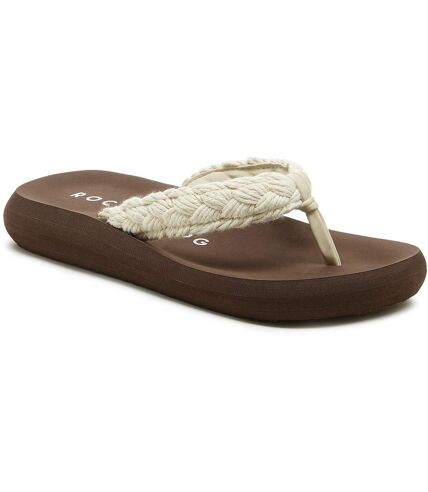 Rocket Dog Womens/Ladies Sunset Cord Braided Flip Flops (Natural/Brown) - UTFS10905