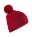 Bonnet Motif/style Écusson Homme Rouge Classique Beechfield-1