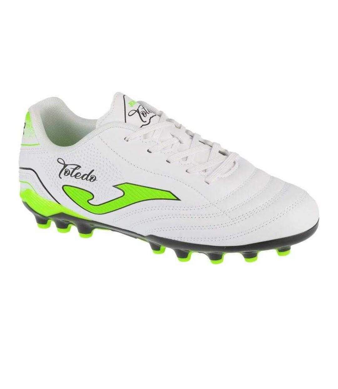 Childrens/kids Toledo Artificial Ground Football Boots White Joma-1