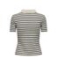 T-Shirt beige/marine femme jdy roma - l-2