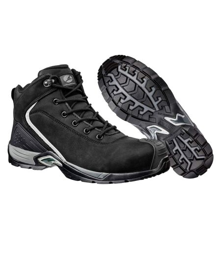 Mens runner xts leather mid cut safety boots black Albatros