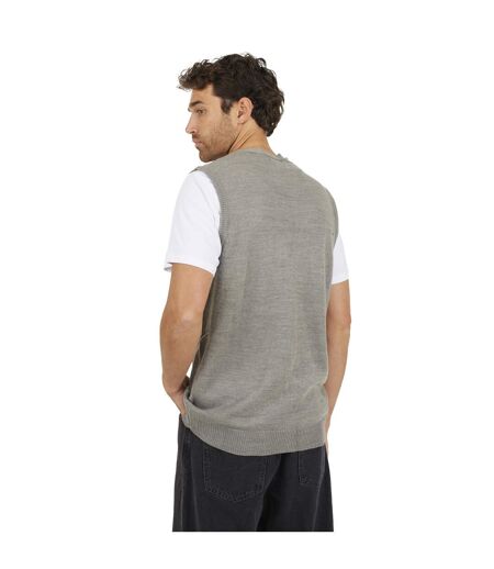 Gilet Homme Gris Pâle Chiné Brave Soul
