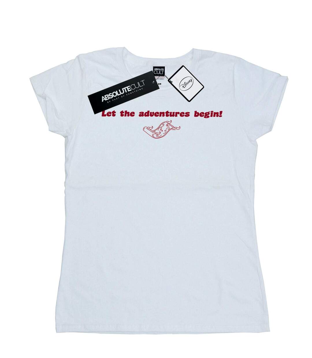 Disney - T-shirt ALADDIN LET THE ADVENTURES BEGIN - Femme (Blanc) - UTBI15605-1
